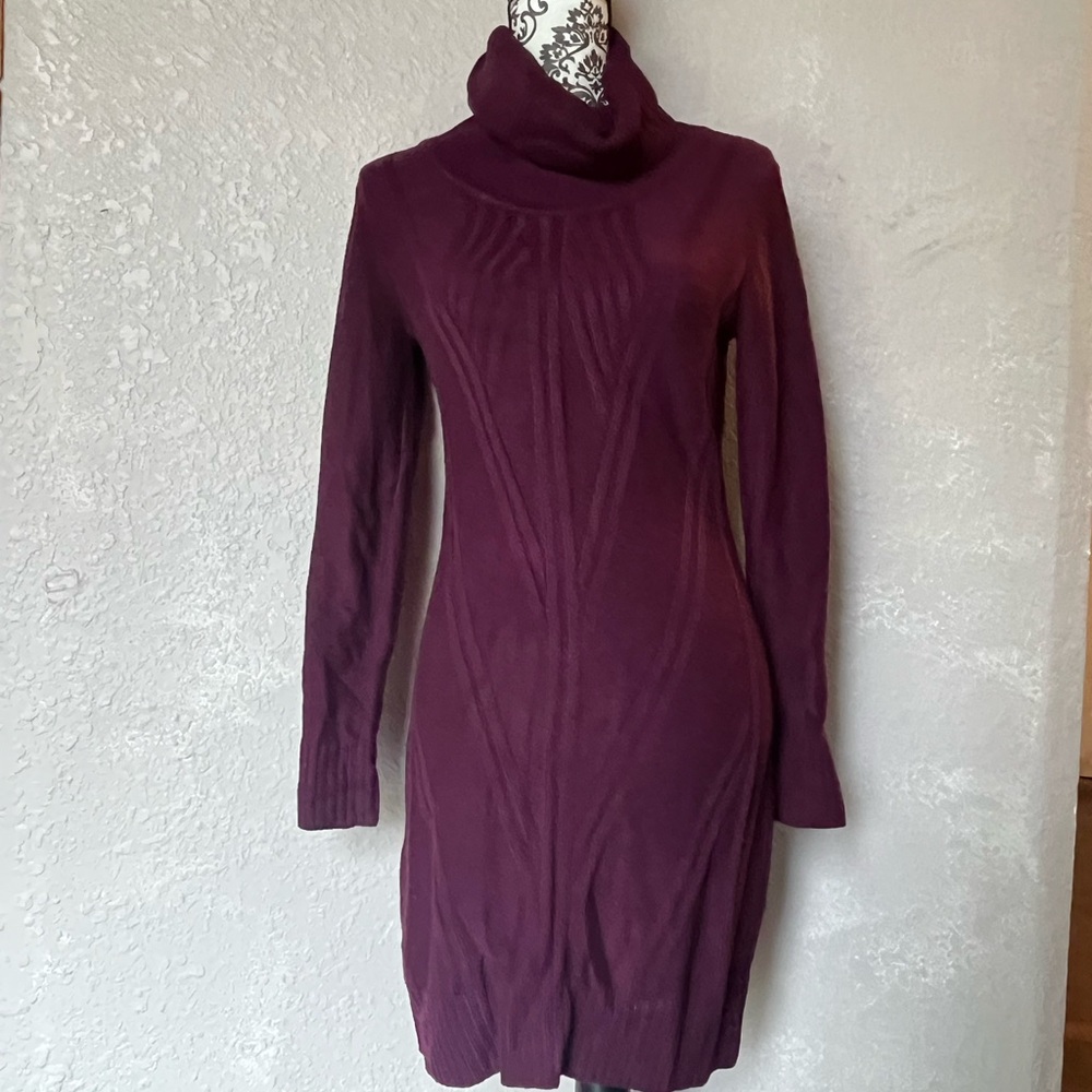 Jessica Simpson Deep Purple Long Sleeve Dress